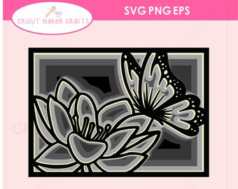 Download 3d Layered Svg Cut File For Cricut Commercial By Cutnmakecrafts