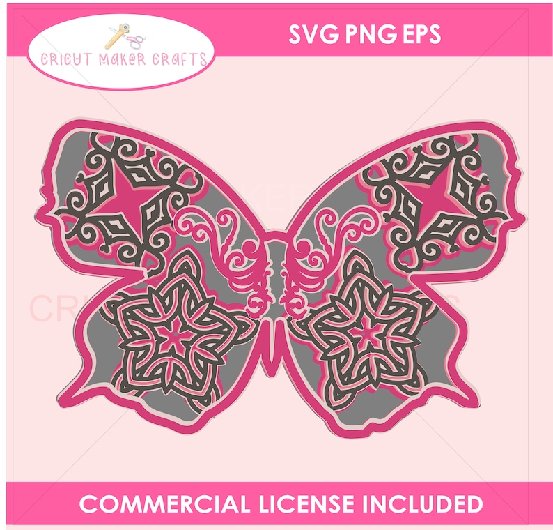 Free Free 294 3D Layered Butterfly Mandala Svg Free SVG PNG EPS DXF File