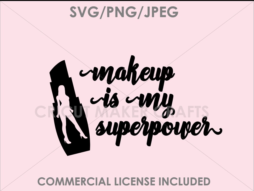 SVG Makeup Svg Cut File for Cricut, Makeup Svg, Beauty SVG HTV for Tee