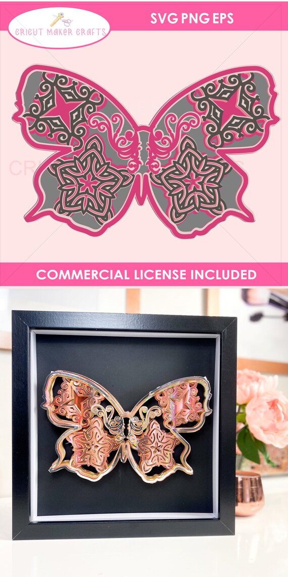 Free Free 279 3D Layered Butterfly Mandala Svg Free SVG PNG EPS DXF File