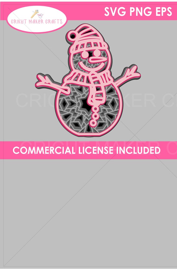 Download Snowman 3d Multilayered Mandala Svg 3d Layered Mandala Svg Etsy