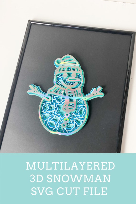 Download Snowman 3d Multilayered Mandala Svg 3d Layered Mandala Svg Etsy
