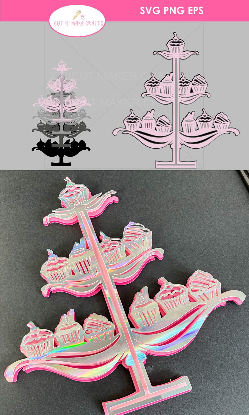 Download Cupcake stand 3D Mandala SVG 3D Layered Mandala SVG cut ...