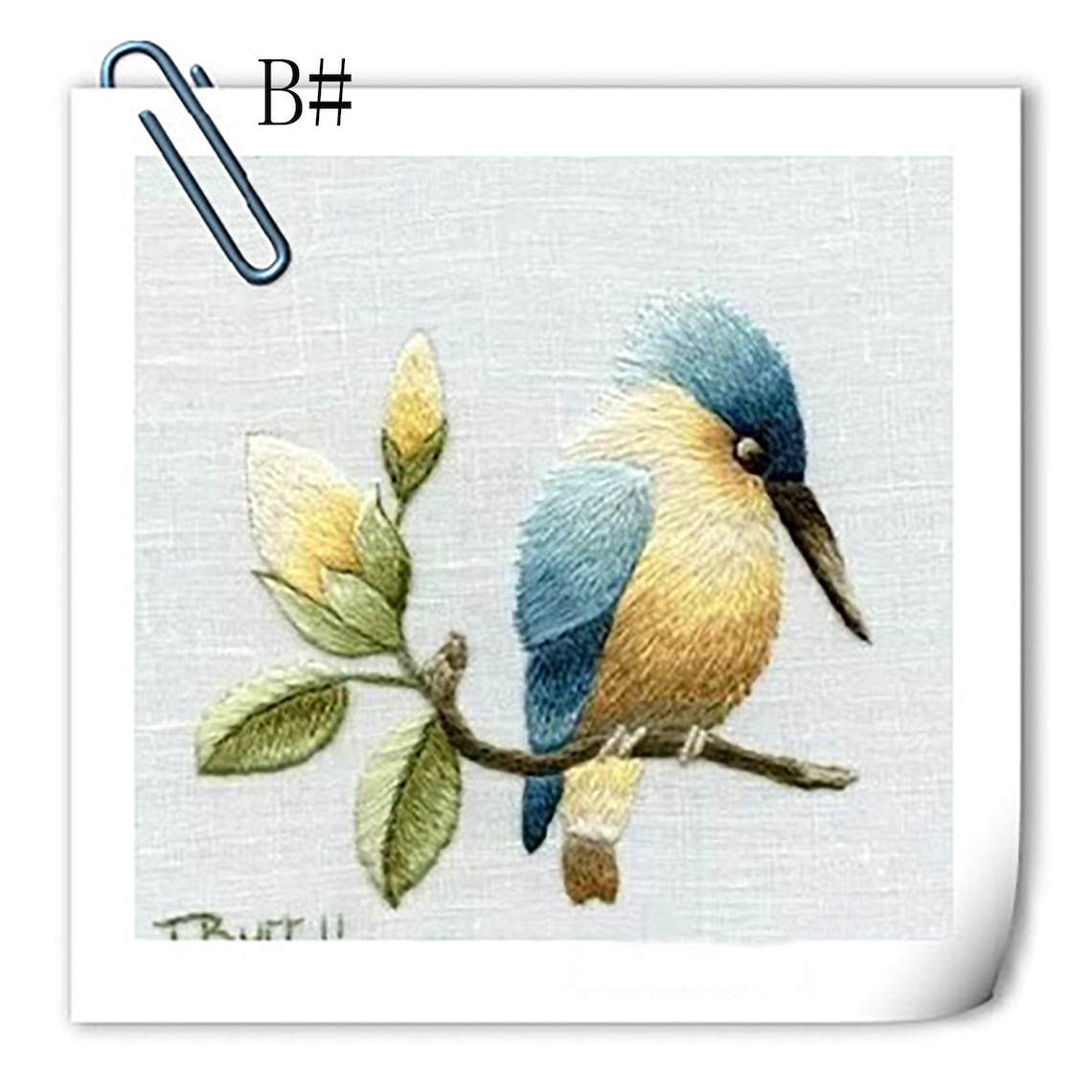 Bird Embroidery Kit Embroidery kit Animal Embroidery Kit Etsy