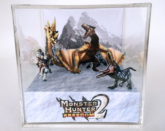 Monster Hunter Freedom II PSP 3D Diorama Photocube