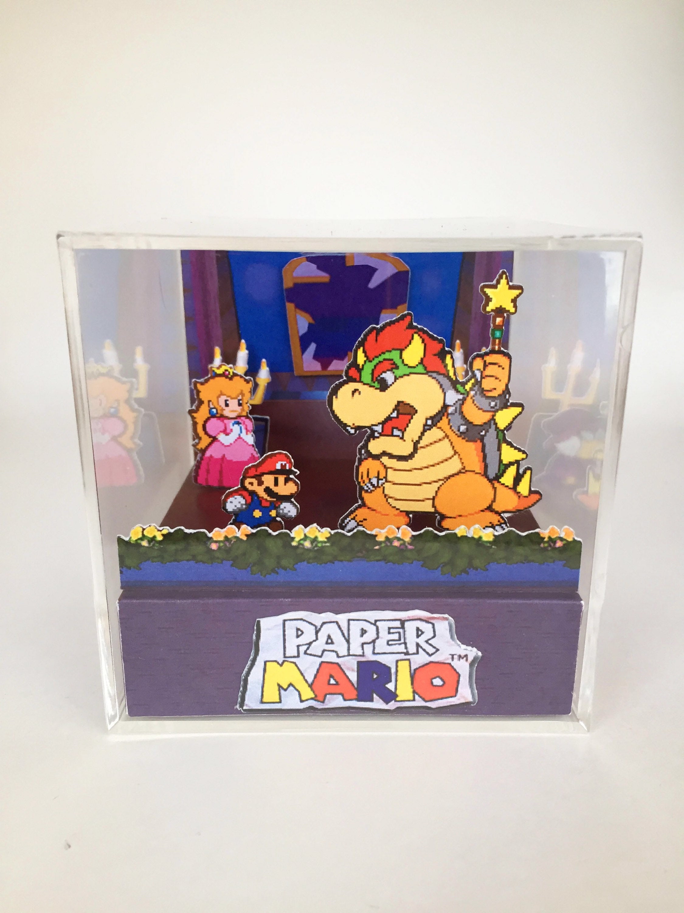 ペーパーマリオ 3Dジオラマキューブ - Etsy 日本