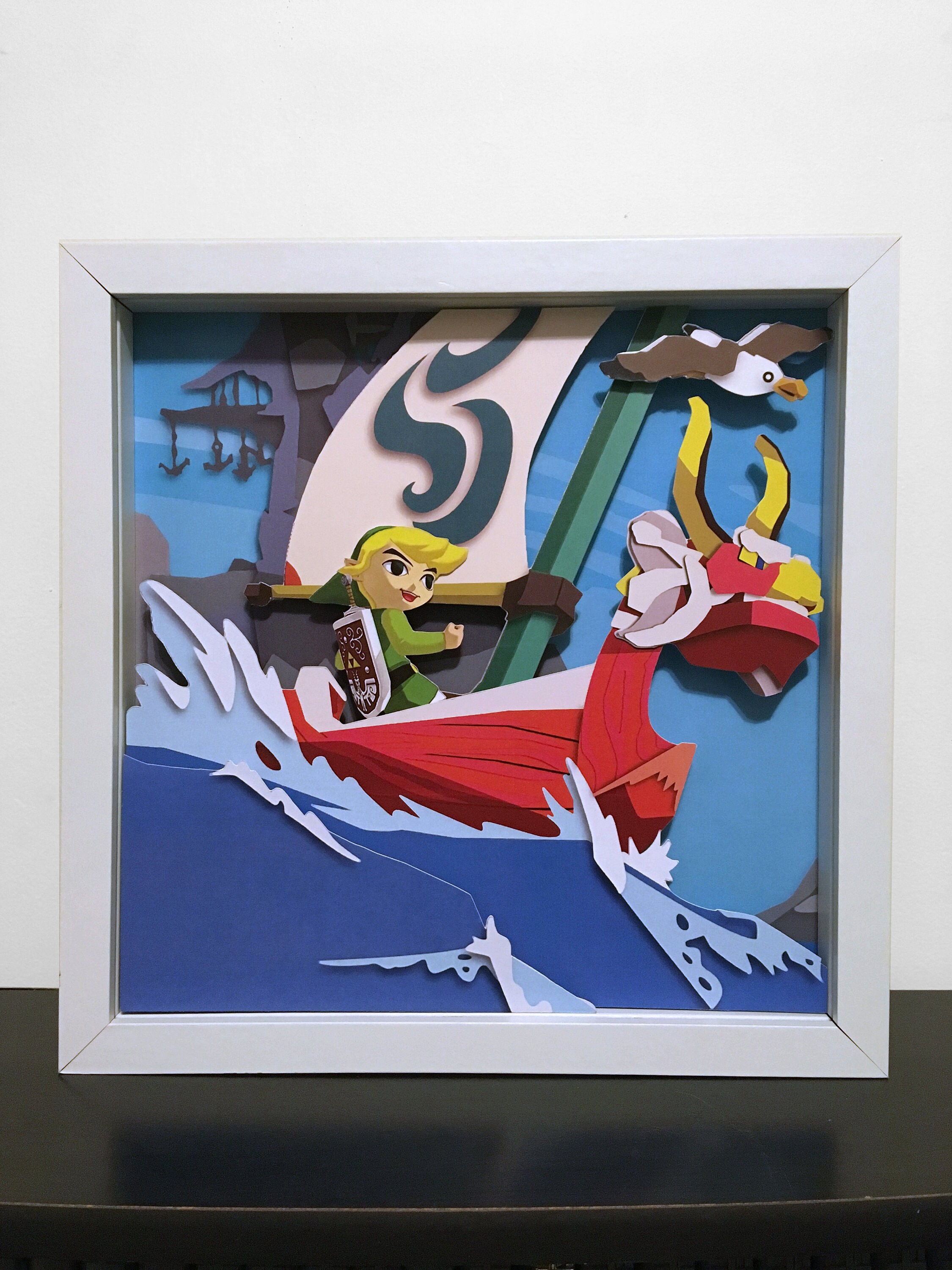 The Legend of Zelda: Ocarina Of Time 9in x 11in 3D Shadow Box