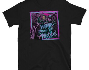 Running Through The Woods, uniseks T-shirt met grafische print