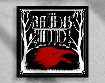 Ravens' Hout ingelijste print