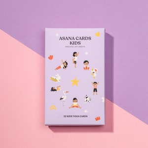 ASANA CARDS KIDS, Yoga Cards Kids, Yoga Cards per bambini, Yoga Cards per bambini, Affermazioni per bambini, Flash Cards Yoga per bambini, Regalo per bambini, Regalo per bambini