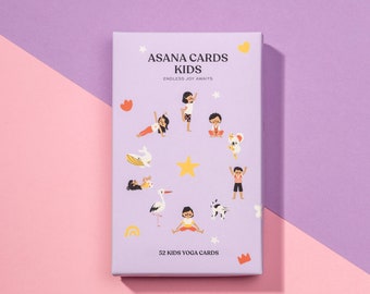 ASANA CARDS KIDS, Yoga Cards Kids, Kids Yoga Cards, Yoga Cards for Kids, Kids Affirmations, Kids Yoga Flash Cards, Children Gift, Kids Gift