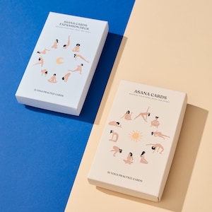 ASANA CARDS BUNDLE - Sun Edition & Moon Edition, Yoga deck, Yoga Pose Cards, Yoga Cards, Yoga, Yoga Teacher Training, yoga karten, Yoga gift
