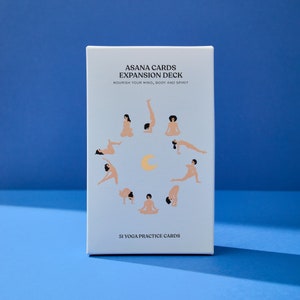 UITBREIDING ASANA-KAARTEN dek Moon Edition, yogaoefenkaarten, yogakaarten, yogahoudingen, yogadocentenopleiding