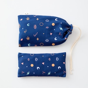Organic Lavender & Flaxseed Eye Pillow Cosmic, Gift Box, Savasana, Yoga Nidra, Yin, Self Care, Wellness, Meditation, Yoga pillow, Yoga
