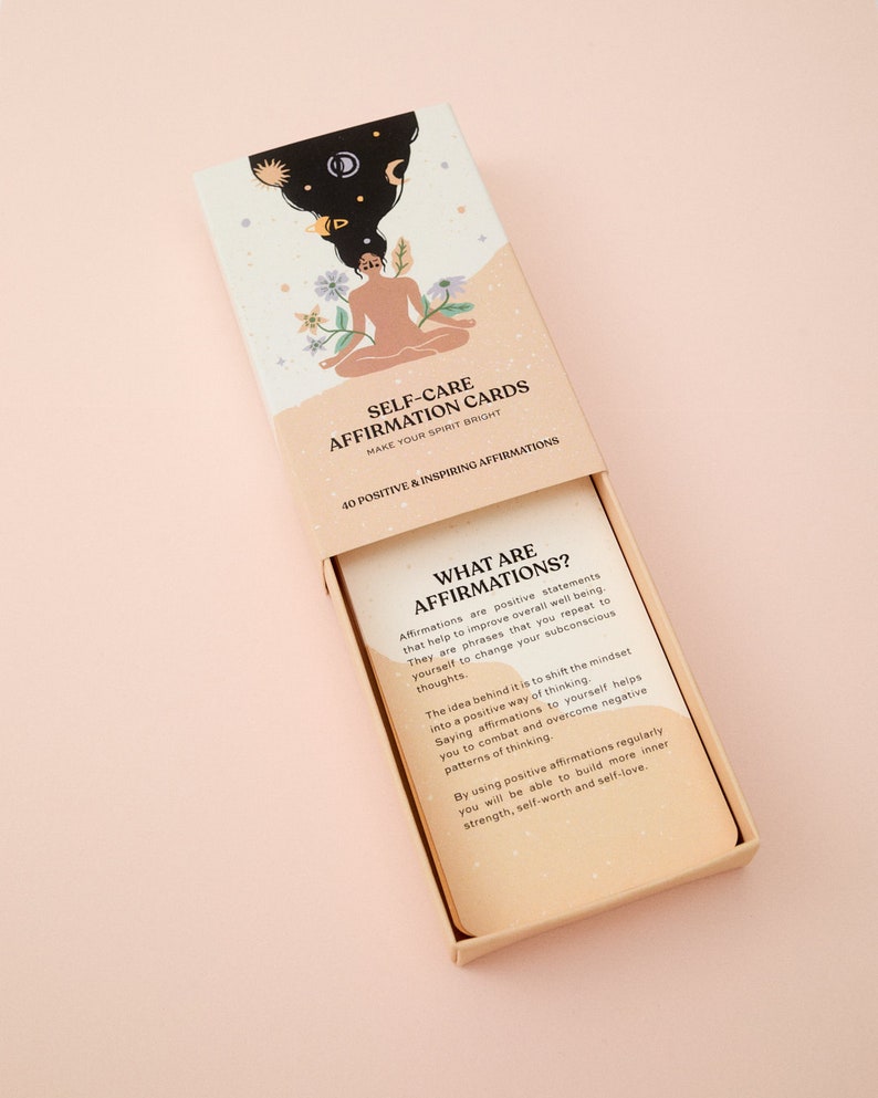Affirmation Cards Affirmation Card Deck Self Care Cards - Etsy