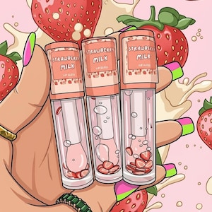 Gloss au lait et à la fraise