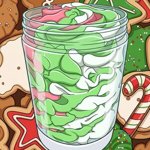 Romige bodyboter met kerstkoekjes