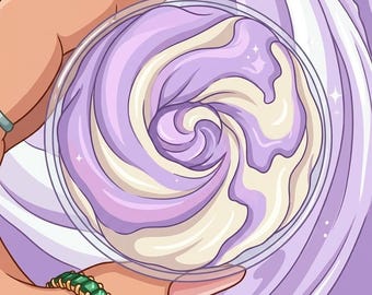Milchig luxuriöse geschlagene Körperbutter