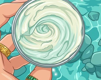 Turquoise Waves Luxuriöse Körperbutter