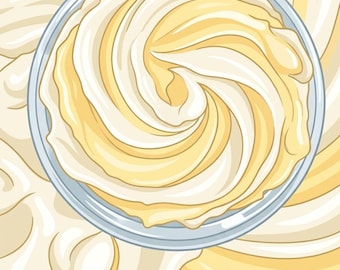 Luxuriöse Schlagsahne Körperbutter