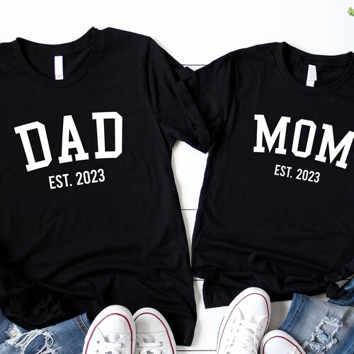 Mom and Dad Shirt Funny Pregnancy Announcement Shirts Mom Etsy