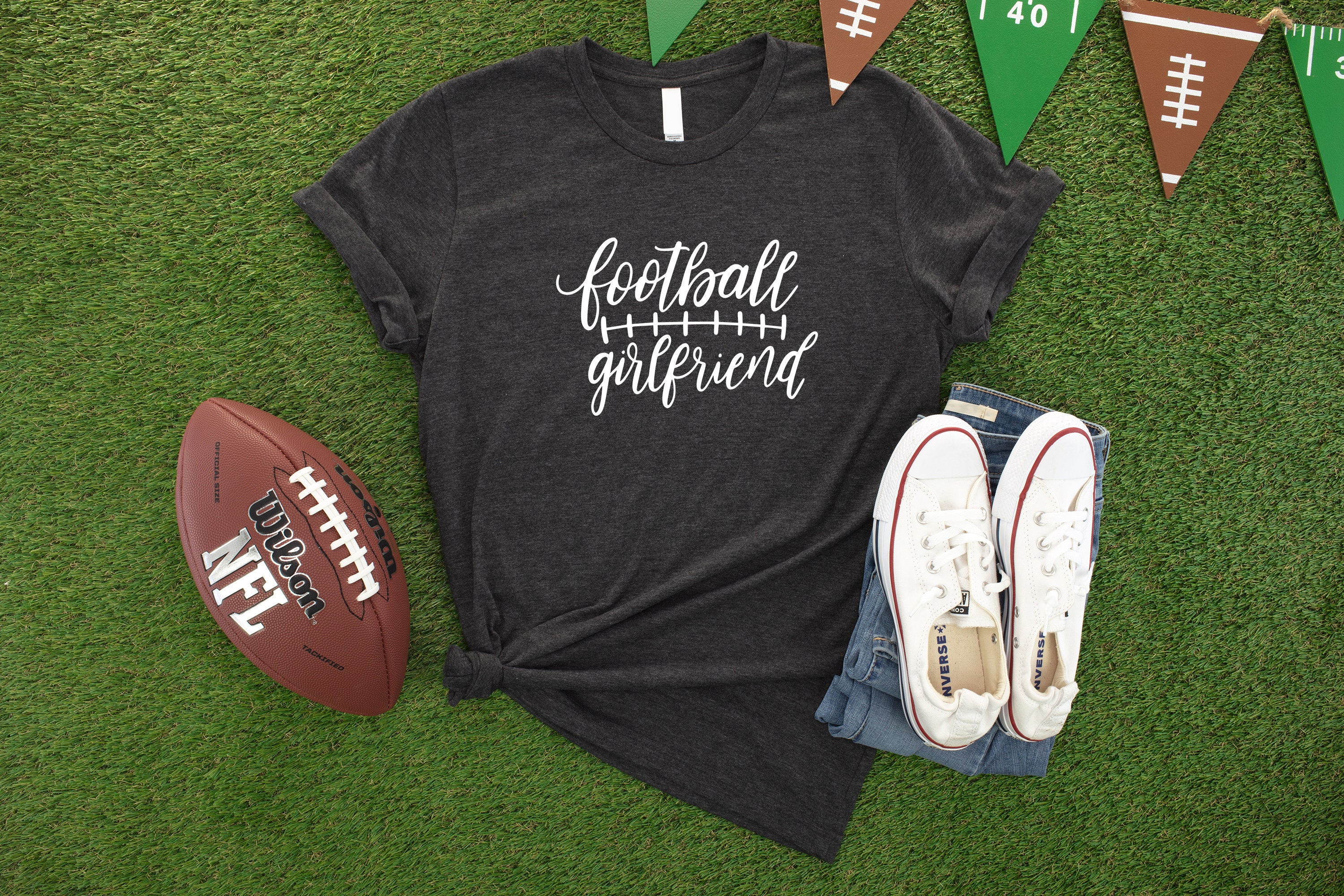 Football Girlfriend Tshirt Football Shirt Superbowl Shirt Etsy