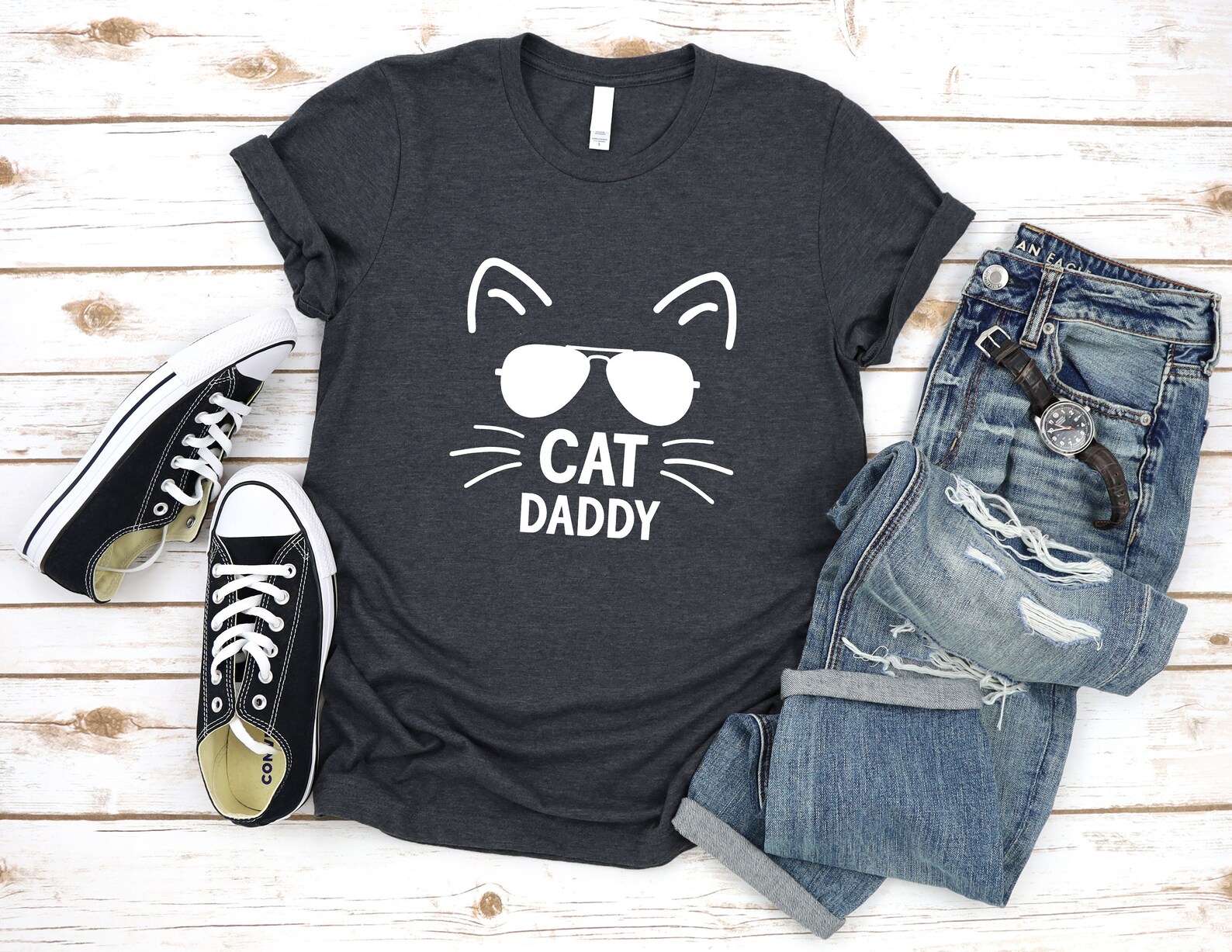 Cat Daddy Tshirt Best Cat Dad Ever Cat Daddy Shirt Cat Dad Etsy
