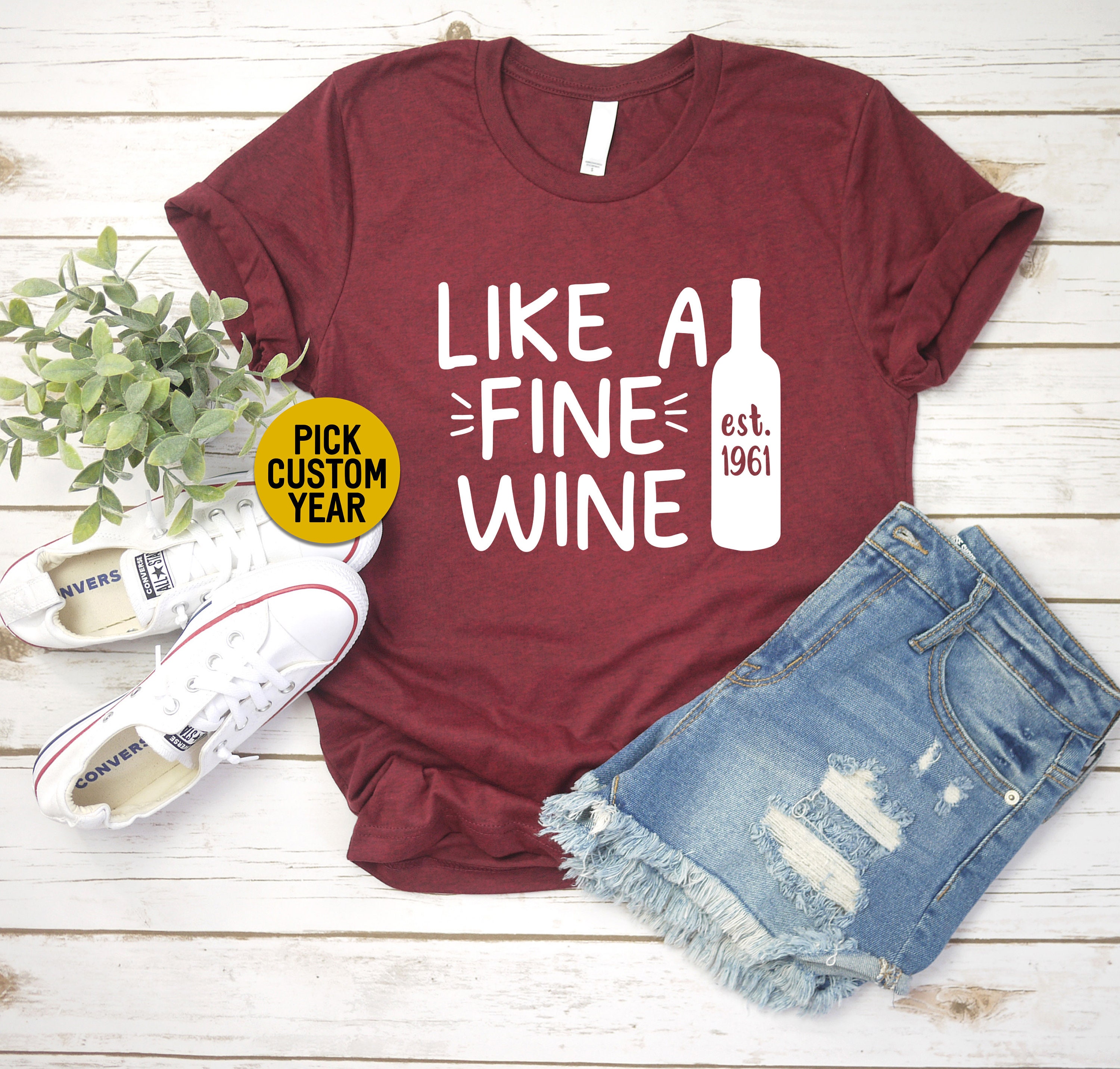 Like A Fine Wine 1961 Shirt, 60th Birthday For Her, 60th Birthday Gif…