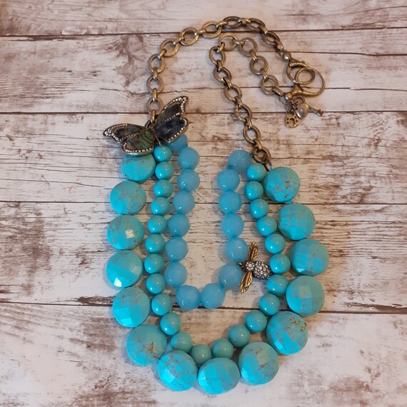 Fossil turquoise 2024 necklace
