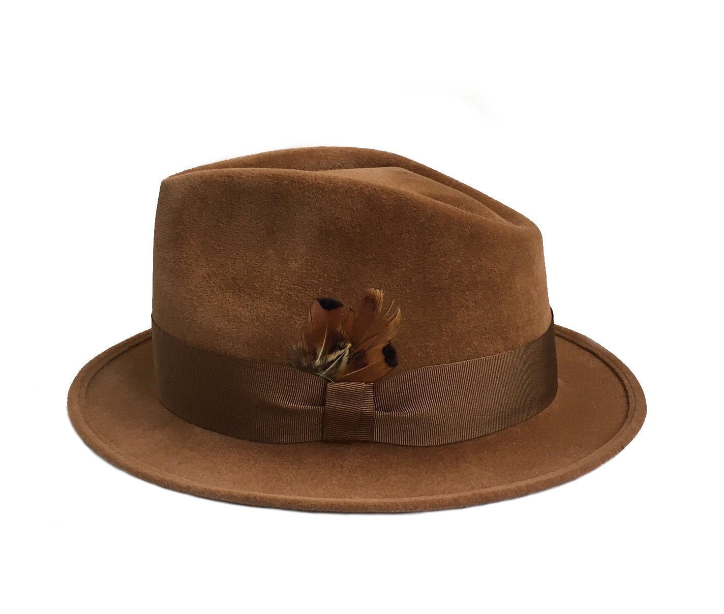 Justin Rabbit Fur Felt Fedora Light 