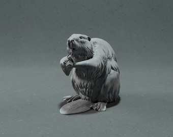 3D-Print Honourguard - Animal Den Miniatures - Beaver - 35, 54 and 75mm scale