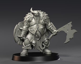 3D-Print Honourguard - Olivier Bouchet - Dark Gods Champion - 35mm Tabletop Scale