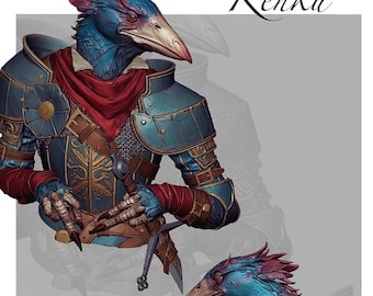 3D-Print Honourguard - Creature Armory - Kenku Bust - 2 Sizes