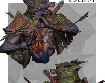 3D-Print Honourguard - Creature Armory - Beast Bust - 2 Sizes