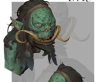 3D-Print Honourguard - Creature Armory - Troll Bust - 2 Sizes