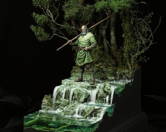 Tutorial - Forest Diorama for 75mm scale model Little John