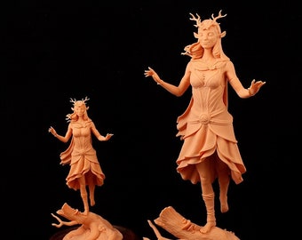 Honourguard Miniatures 3D Prints - Female Elf Magican