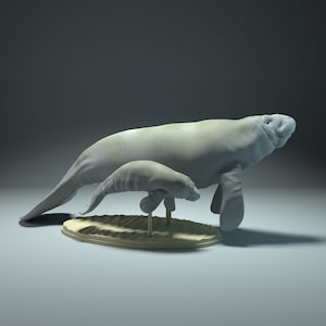 3D-Print Honourguard - Animal Den Miniatures - Manatee- UNPAINTED