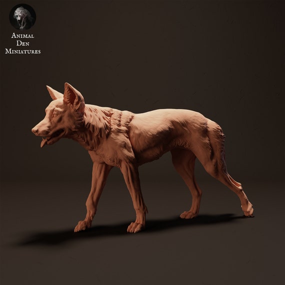 3D-Print Honourguard - Animal Den Miniatures - Dingo set (2 models) - 35, 54 and 75mm scale