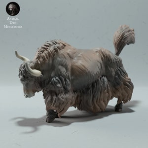 3D-Print Honourguard - Animal Den Miniatures - Wild Yak - 35, 54 and 75mm scale - Different Variants