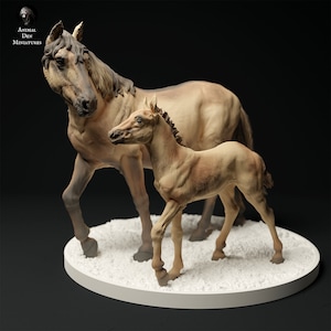 3D-Print Honourguard - Animal Den Miniatures - Konik Pferde - UNBEMALT