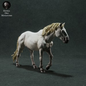3D-Print Honourguard Animal Den Miniatures Camargue Horses UNPAINTED image 8