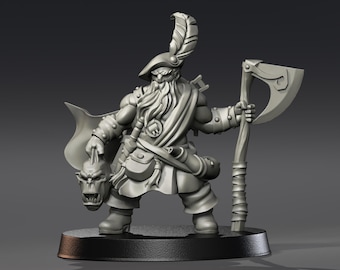 3D-Print Honourguard - Olivier Bouchet - Clan Dwarf Warrior - 35mm Tabletop