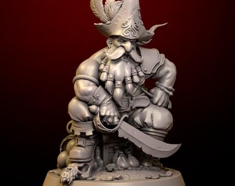 3D-Print Honourguard - BS Sculpt - The Dwarf Pirate