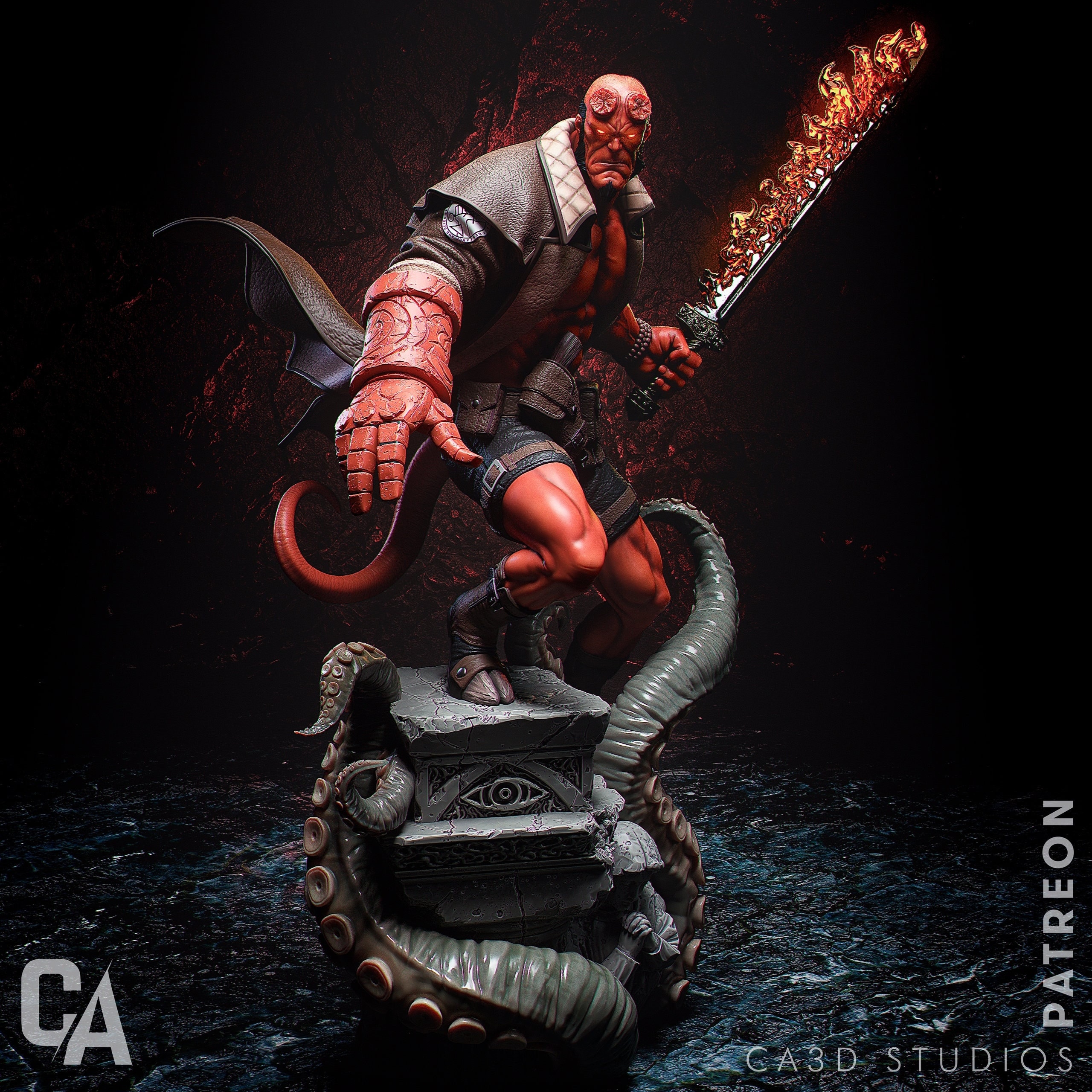 3d-print Honourguard - CA3D Studios - Hellboy - 1/24 or 1/18