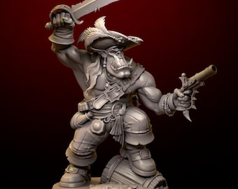 3D-Print Honourguard - BS Sculpt - The Orc Pirate