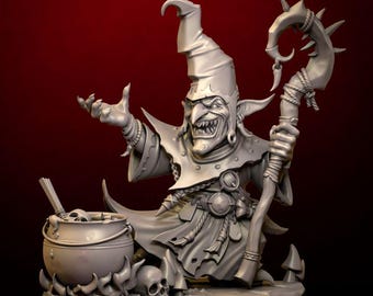 3D-Print Honourguard - BS Sculpt - Witch Goblin - 75mm Scale