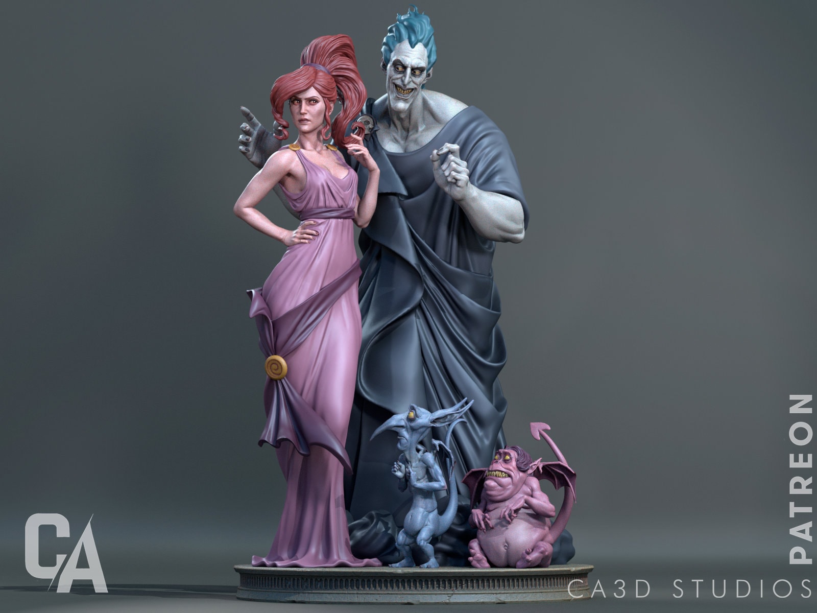 3d-print Honourguard - CA3D Studios - Hades Diorama - Full Figure