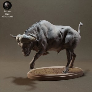 3D-Print Honourguard - Animal Den Miniatures -Cape Buffalo - 35, 54 and 75mm scale - Different Variants