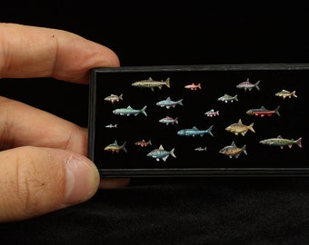 Fish Set - 3D Printed - UNPAINTED!